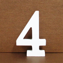 Load image into Gallery viewer, 1pc 10CMX10CM White Wooden Letter English Alphabet DIY Personalised Name Design Art Craft Free Standing Heart Wedding Home Decor