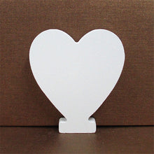 Load image into Gallery viewer, 1pc 10CMX10CM White Wooden Letter English Alphabet DIY Personalised Name Design Art Craft Free Standing Heart Wedding Home Decor
